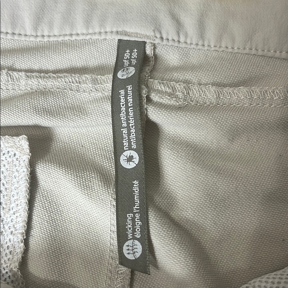 LOLE Beige Pants size 8 with wicking, natural antibacterial &  UPF 50 - Picture 6 of 13